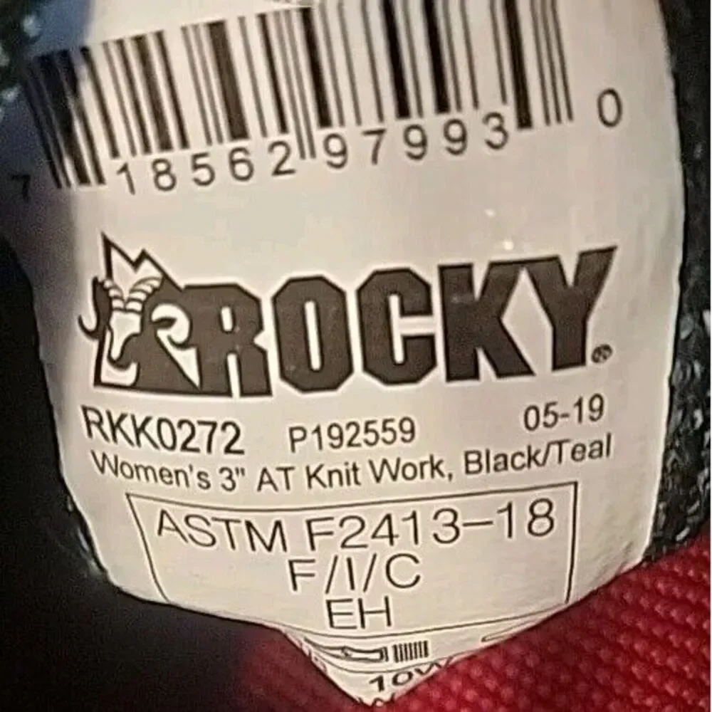 Rocky‎ WorkKnit  Alloy Toe Shoes Womens 10 Wide Slip Resistent F2413-18